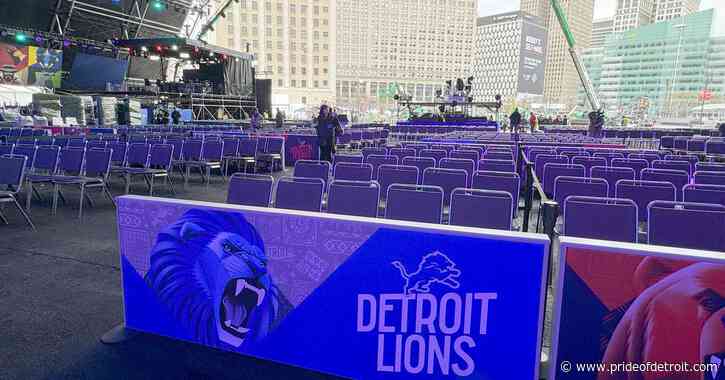 Notes: First look at the finished 2024 NFL Draft stage in Detroit