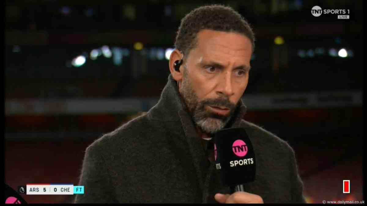 Rio Ferdinand says it was 'men against boys' after Arsenal ran riot against Chelsea... as he claims Mauricio Pochettino's men got 'absolutely destroyed' in 5-0 defeat
