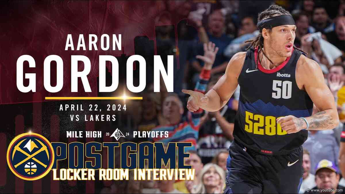 Aaron Gordon Full Postgame Locker Room Interview vs. Lakers 🎙