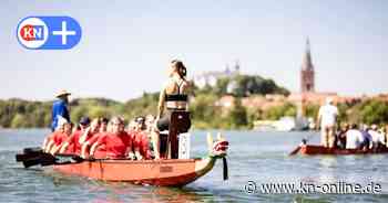 Drachenbootrennen beim Stadtbuchtfest auf dem Großen Plöner See