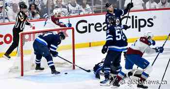 Four-goal second period propels Colorado to 5-2 Game 2 win over Winnipeg Jets