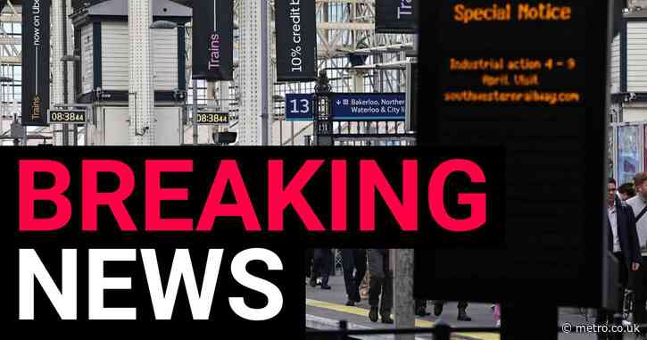 Trains cancelled at London Waterloo after person hit by a train