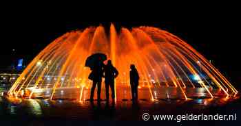 Grootste fontein van Arnhem gaat weer aan; alleen niet ’s nachts of als het heel hard waait een beetje minder
