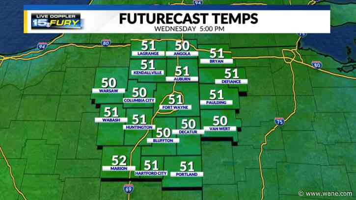 Chilly temperatures today with a warm-up on the way