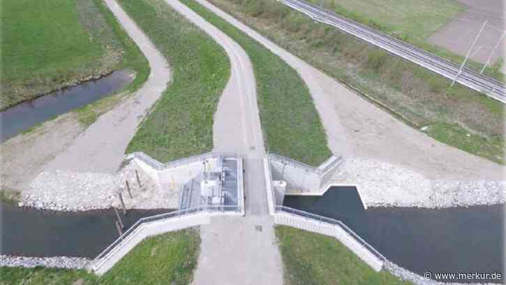 Vor den Singold-Fluten geschützt: Hochwasserrückhaltebecken bei Holzhausen eingeweiht