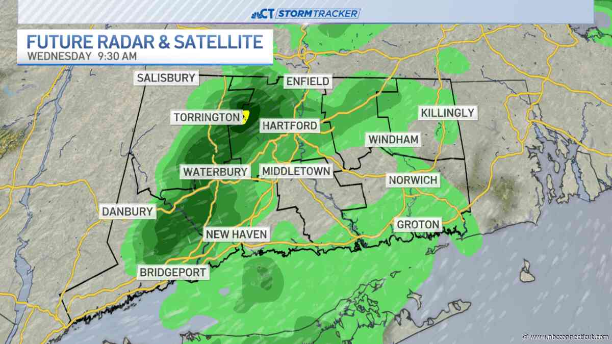 Scattered showers to start Wednesday