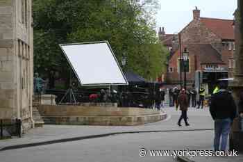 York: Patience drama crews seen filming at Minster