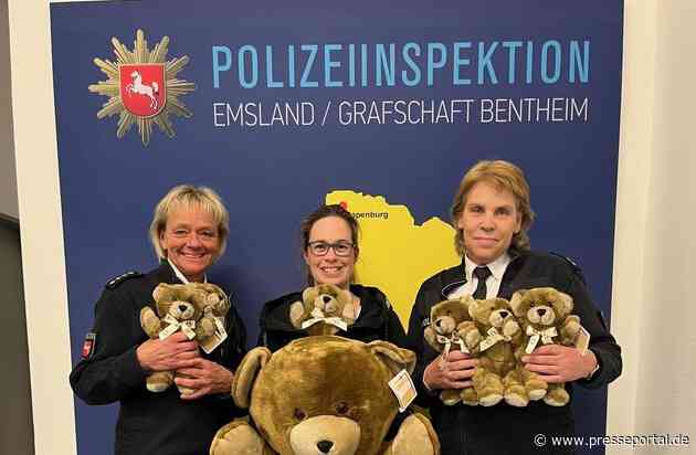 POL-EL: Landkreis - Deutsche Teddy-Stiftung übergibt Teddybären für Kinder in Notlagen an Polizeiinspektion Emsland / Grafschaft Bentheim