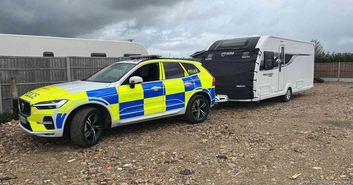 Stolen caravans and ride-on lawn mower recovered from Cambridgeshire property