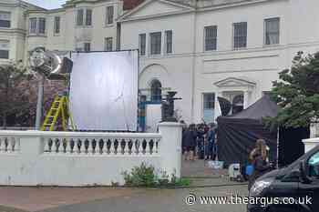 Brighton: Promenade film crews take over Old Steine building
