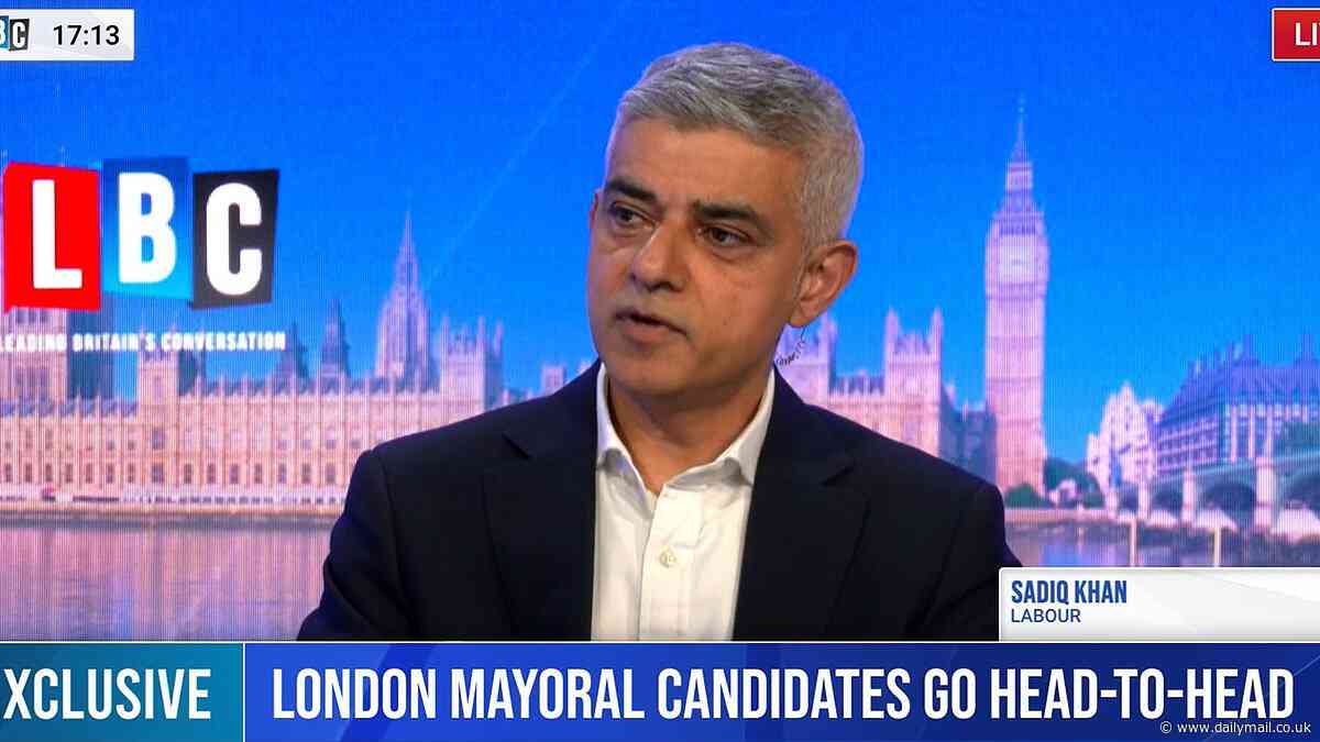 Sadiq Khan is slammed by Mayoral rival Susan Hall over lawless London and 'pointless' ULEZ expansion during foul-tempered debate