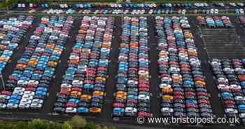 Stunning aerial images show thousands of electric cars arriving in Bristol