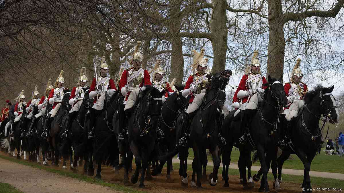 King's bodyguard, trained to ignore artillery fire and famed for standing sentinel while tourists flock for pictures: The Household Cavalry is one of Britain's most iconic sights