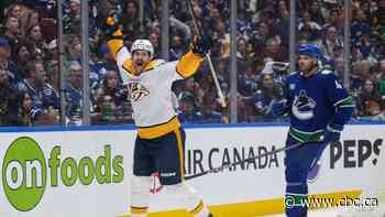Nashville levels playoff series with 4-1 victory over Canucks