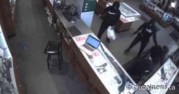 Smash and grab: Video shows 5 suspects robbing a Toronto jewelry store, police say