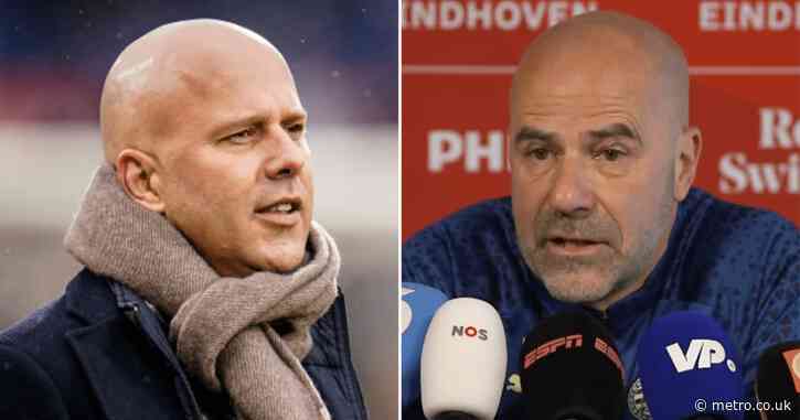 PSV manager Peter Bosz responds to rumours Arne Slot could leave Feyenoord for Liverpool