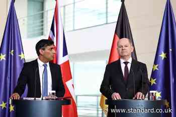 Sunak says Ukraine has UK and Germany’s support ‘for as long as it takes’