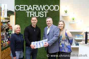North Shields food poverty charity Cedarwood Trust receives its largest ever donation from recruitment company