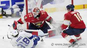 OT goal gives Panthers win; Lightning trail 0-2 in series