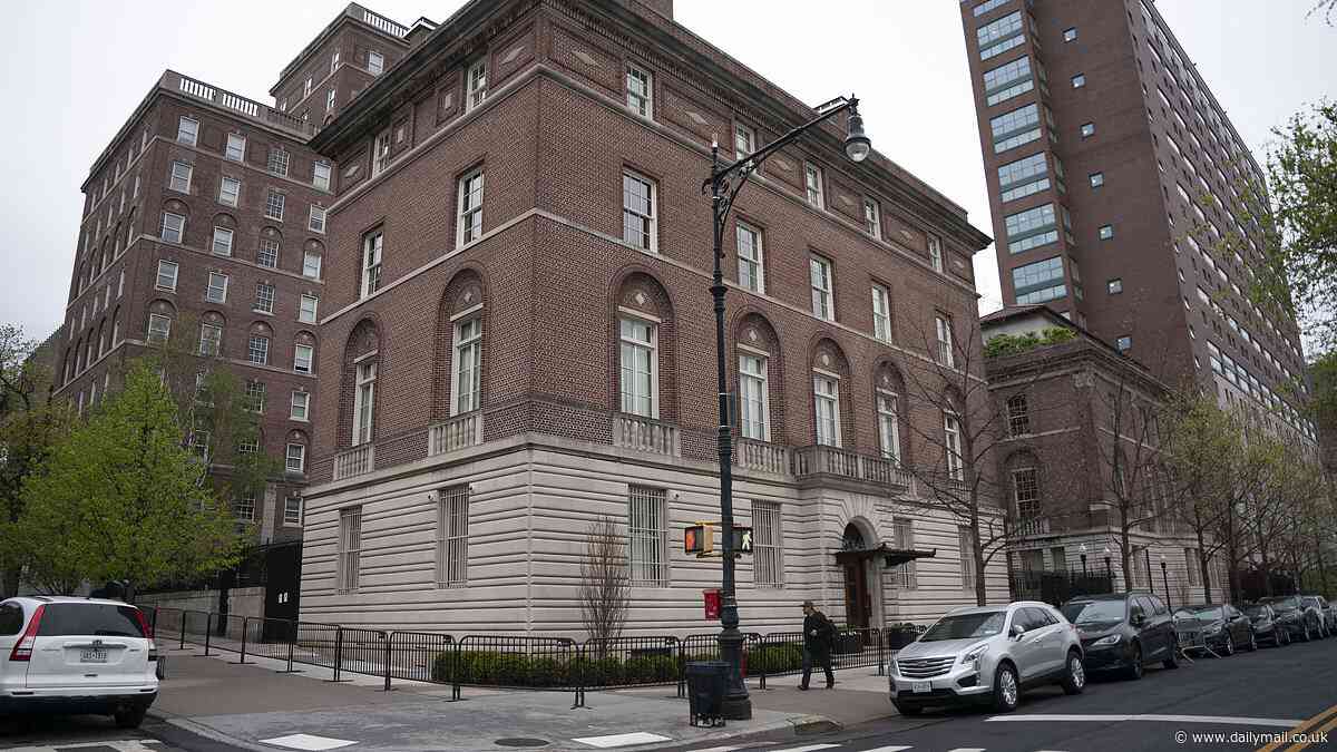 Columbia University President Minouche Shafik enjoying 24/7 security at Manhattan mega mansion where her Tesla is charging in driveway - while anti-Israel mob holds the school hostage