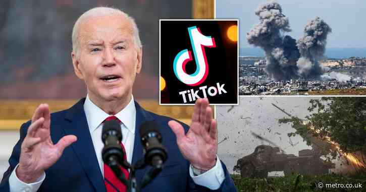 Biden signs nearly $100,000,000,000 bill for Ukraine and Israel – that could also ban TikTok
