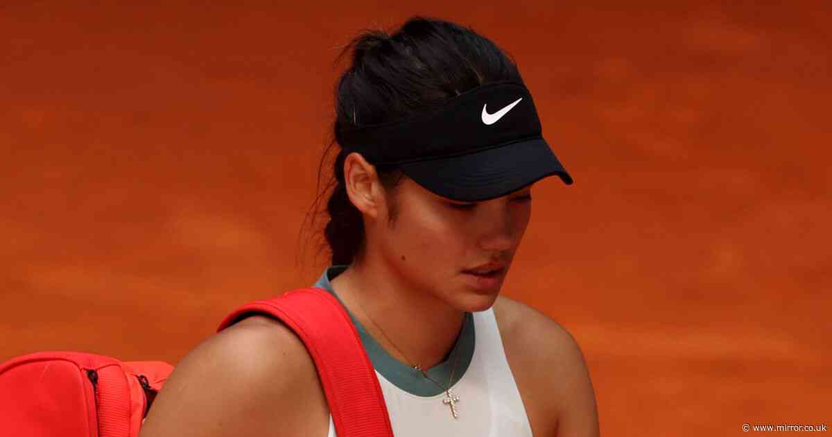 Emma Raducanu told she 'didn't show up' in heavy Madrid Open loss after fortunate draw