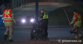 Speed may have been a factor in south Edmonton crash that sent motorcyclist to hospital: EPS