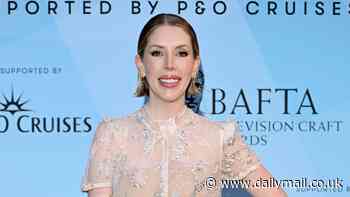 Katherine Ryan looks elegant in a sheer beaded dress as she joins husband Bobby Kootstra at the BAFTA TV Nominees Party