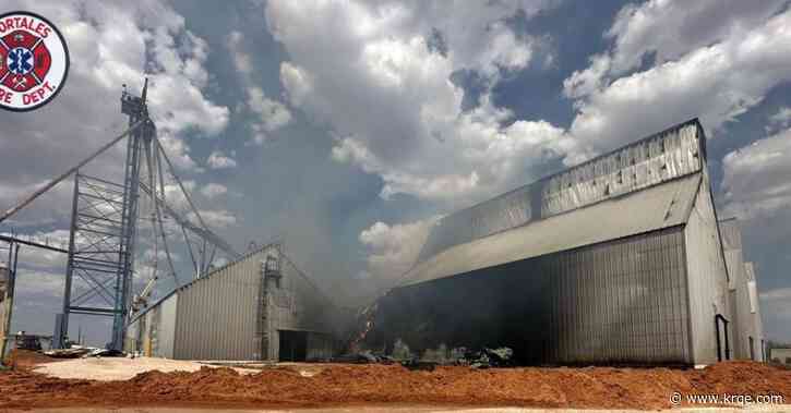 Fire continues to burn at Portales peanut processing plant