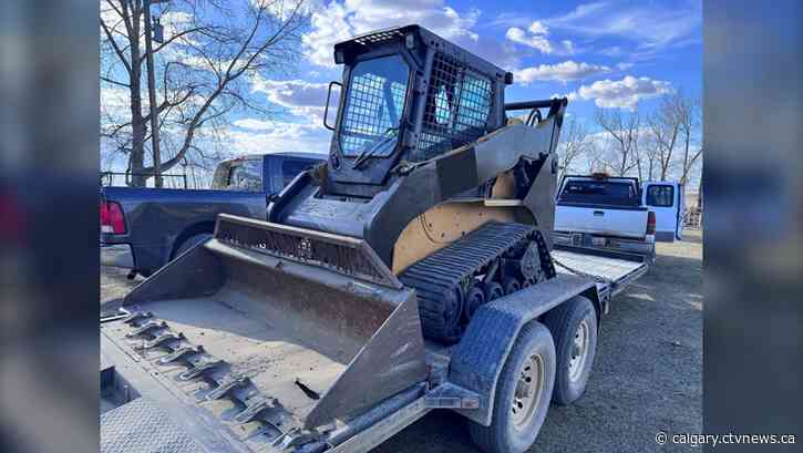 Investigation leads to recovery of stolen truck, tilt deck and skid steer