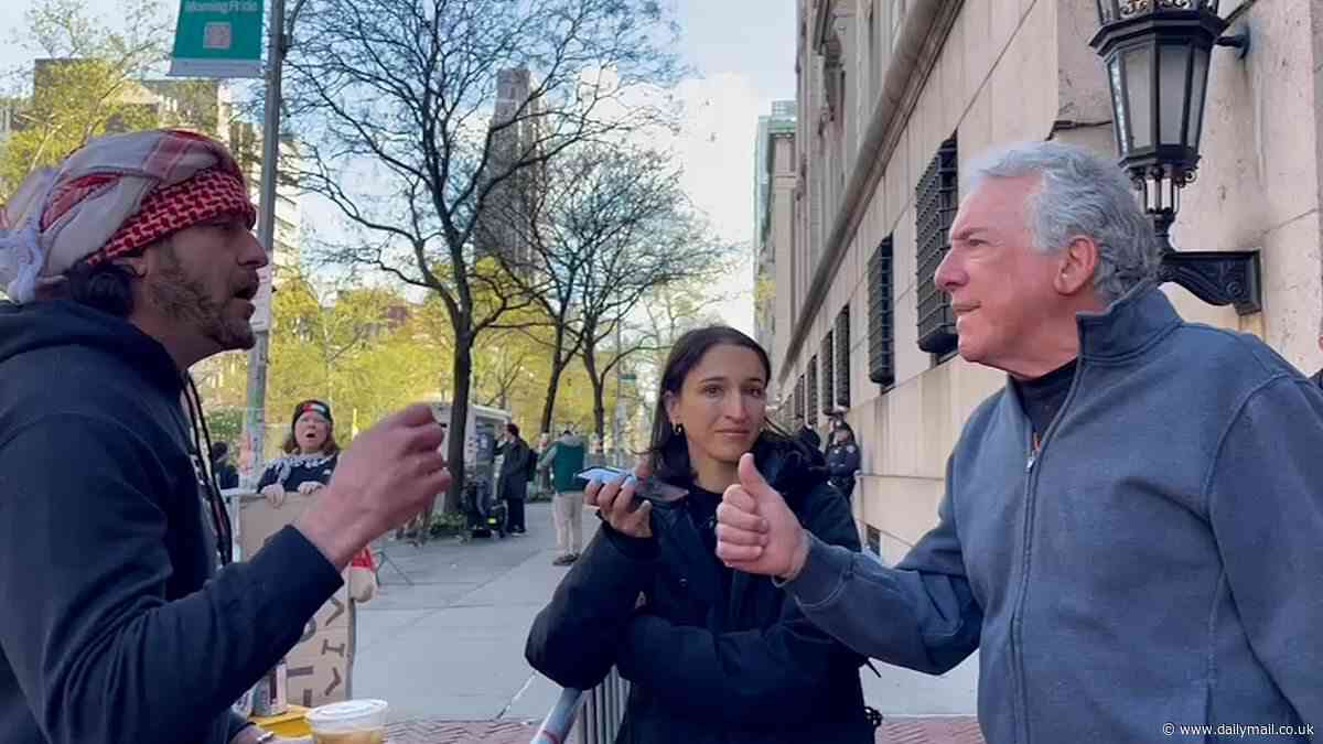 Columbia University protester calls Jewish donor a 'Nazi' in disgraceful clash