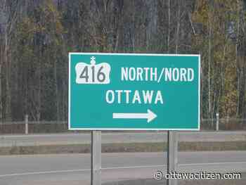 Highway 416 to Ottawa among several highways to see limits raised to 110 km/h
