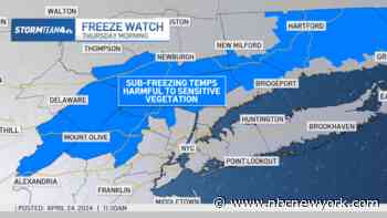 Expect another morning freeze on Thursday