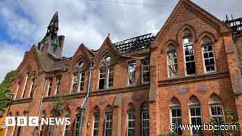 Two boys arrested after fire at derelict school