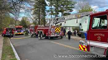 Person injured after jumping out of window during fire in West Hartford