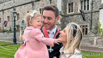 Mollie King shares sweet snaps with Stuart Broad and their daughter Annabella at Windsor Castle after cricket legend received his CBE