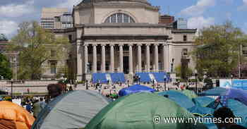 Columbia University Protesters Undeterred During Mike Johnson’s Campus Visit