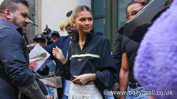 Zendaya serves another sporty look as she steps out in pleated tennis skirt ahead of Challengers release