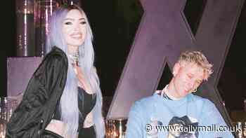 Machine Gun Kelly celebrates 34th birthday with Megan Fox by his side during star-studded bash... after she confirmed their engagement was over
