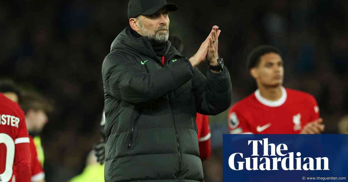 ‘Not good enough’: Klopp apologises for Liverpool’s derby defeat at Everton