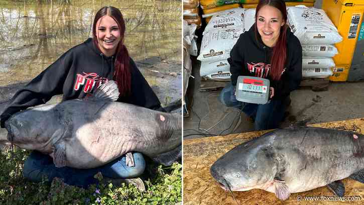 Teen may have set Ohio fishing record for 101-pound blue catfish: 'Bigger than we ever imagined'