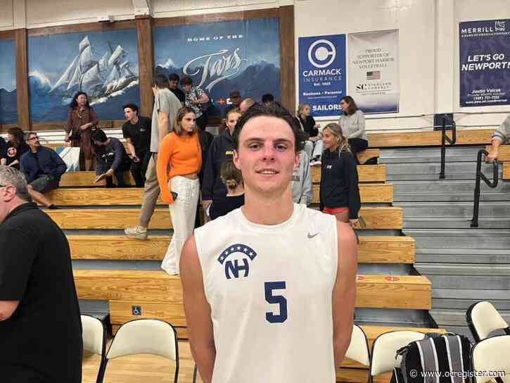 Newport Harbor sweeps Mater Dei in first round of CIF-SS boys volleyball playoffs