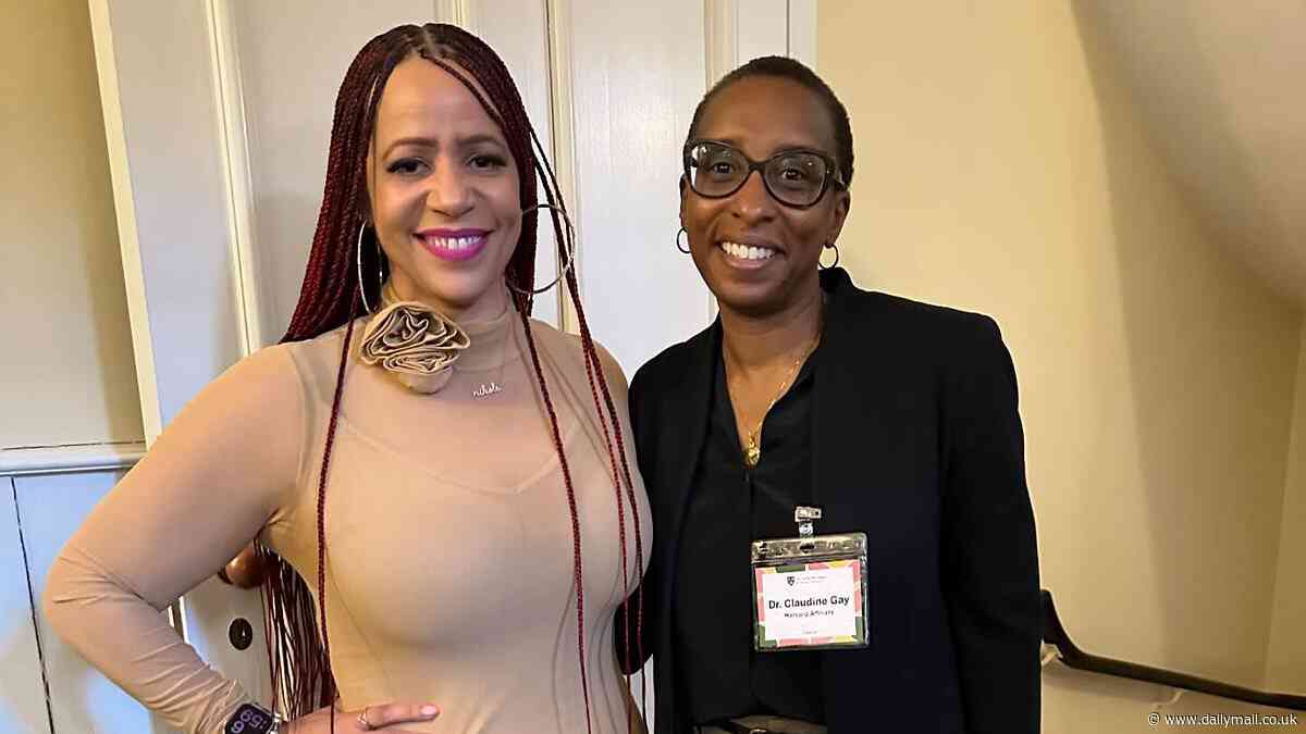 1619 Project author Nikole Hannah-Jones poses with 'unbowed' ex-Harvard boss Claudine Gay during visit to college where she called for it to re-enact affirmative action for descendants of slaves
