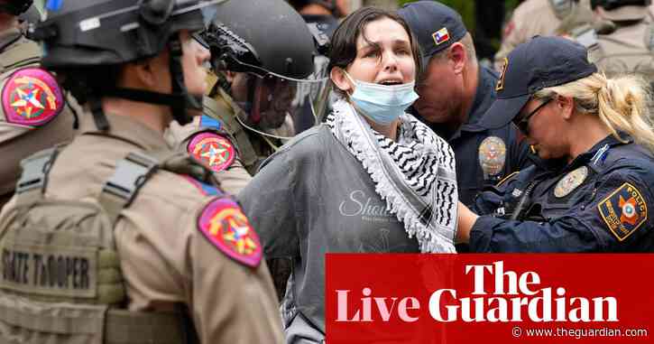 Dozens arrested in California and Texas as campus administrators move to shut down protests – as it happened