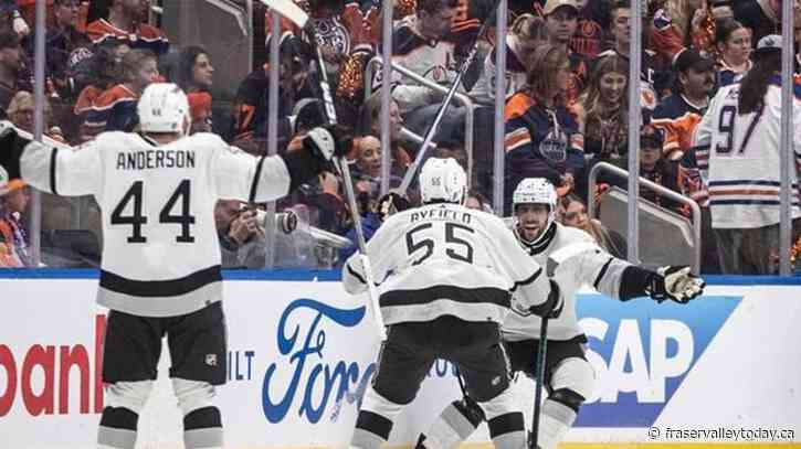 Kopitar’s OT winner lifts Kings to 5-4 win over Oilers, even series at 1-1