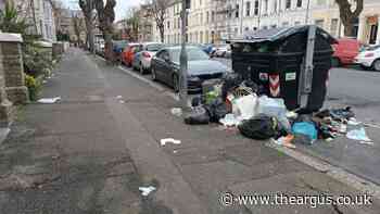 Anger at overflowing bins in Hove streets again