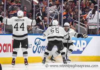 Kopitar’s OT winner lifts Kings to 5-4 win over Oilers, even series at 1-1