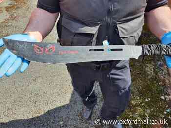 Oxfordshire man arrested after zombie knife discovered