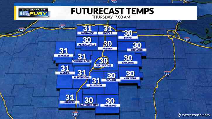 After freezing temperatures it gets warmer this afternoon