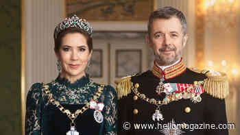 Queen Mary dazzles in historic emerald tiara in new official portrait with King Frederik